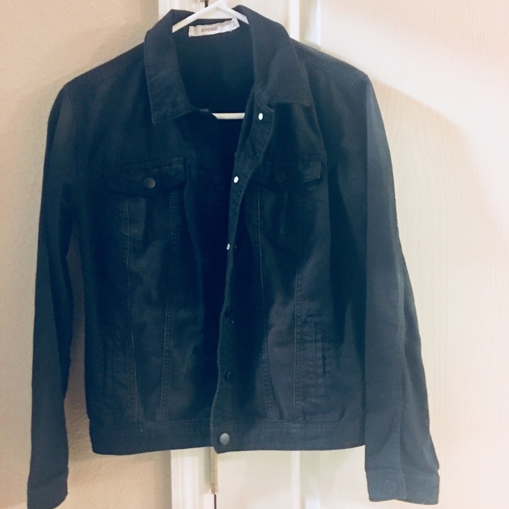 Black jean jacket